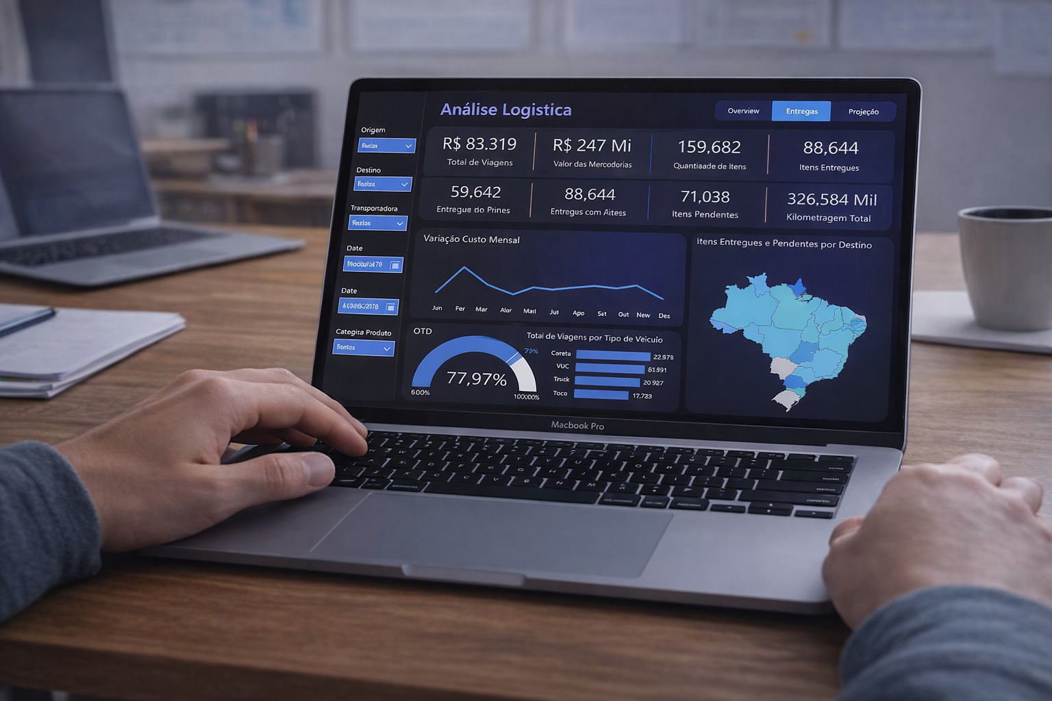 Dashboard Análise e Logística