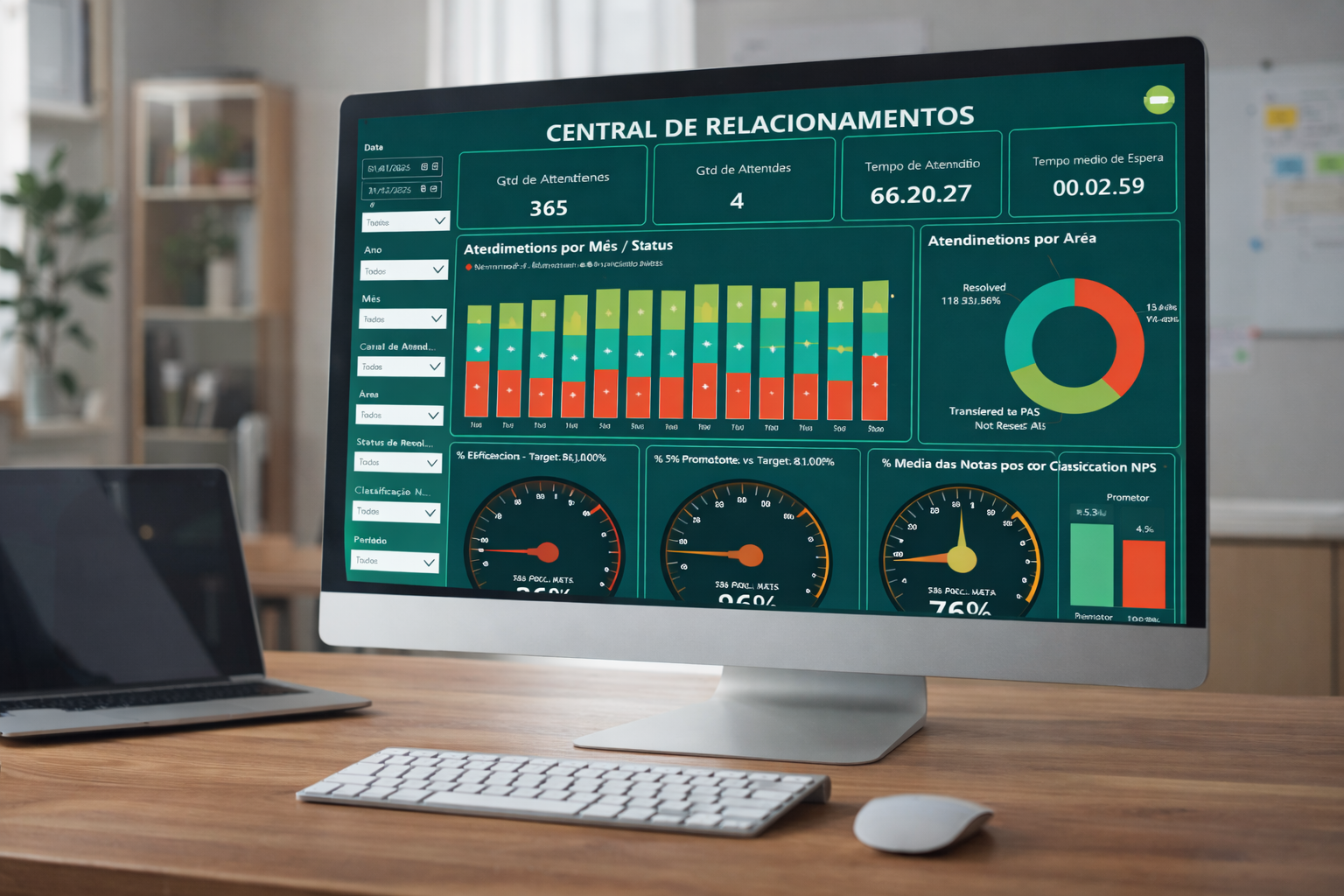 Dashboard de Atendimentos