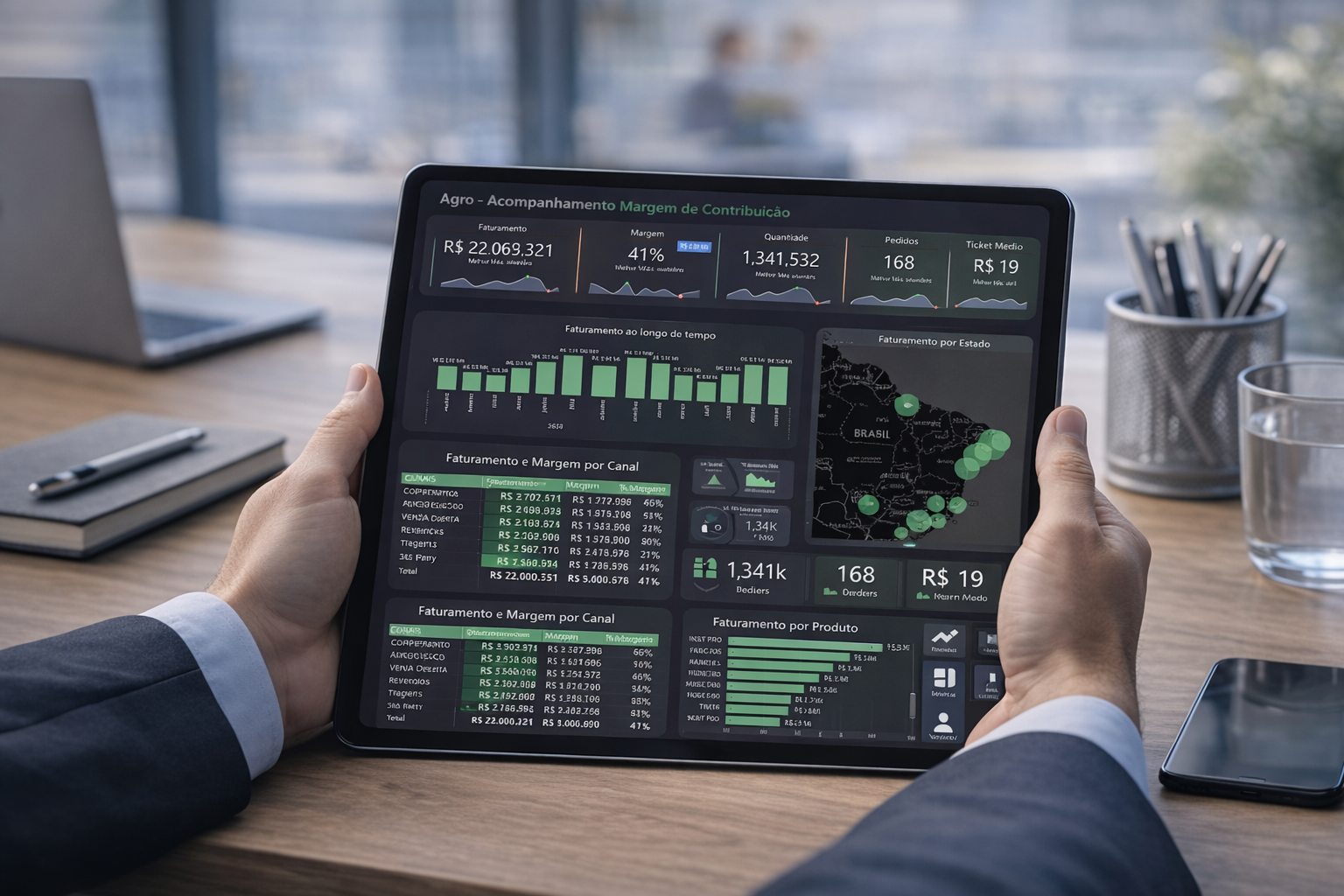 Dashboard Marketing e Vendas