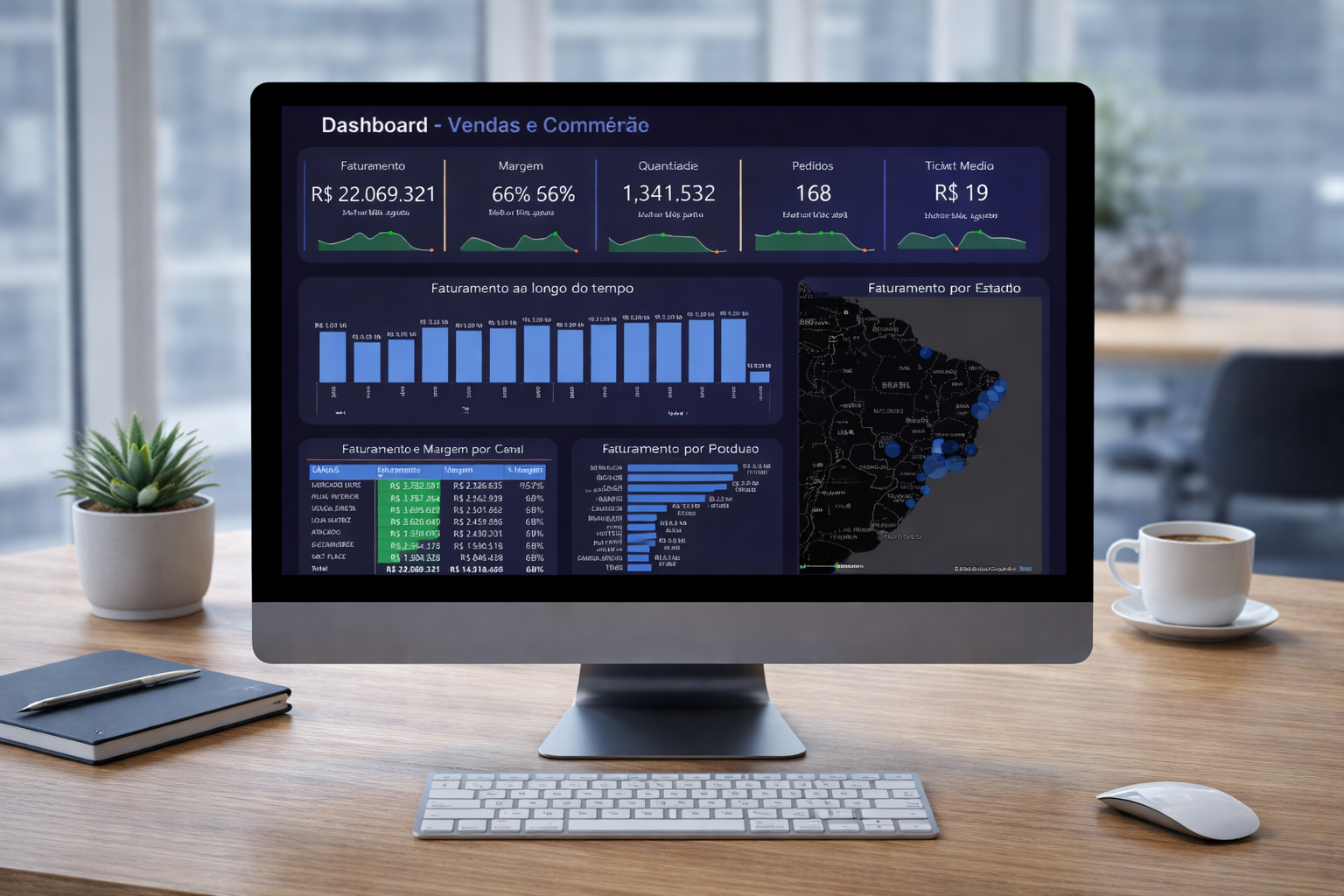 Dashboard Vendas e Comercio