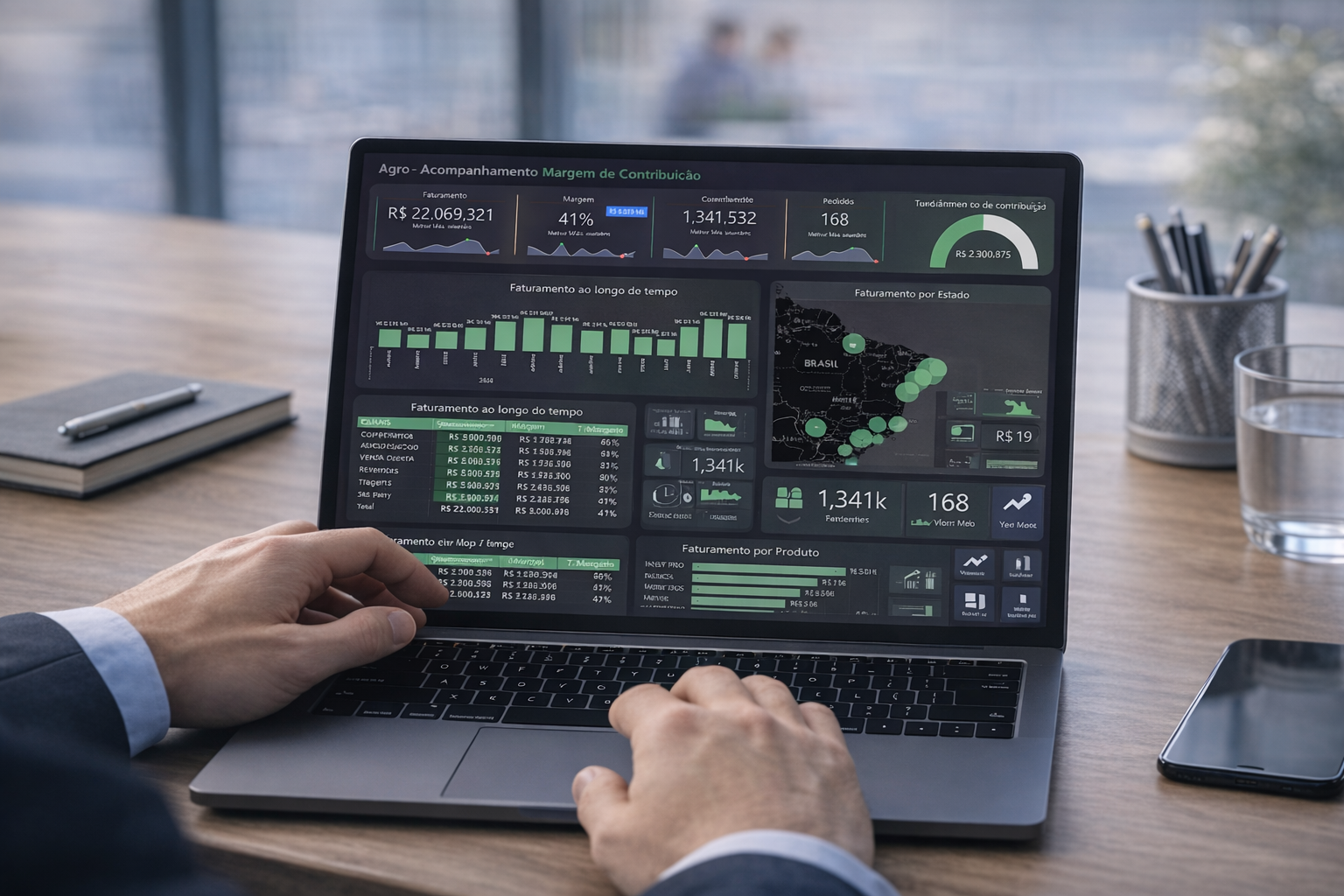 Dashboard Marketing e Vendas 