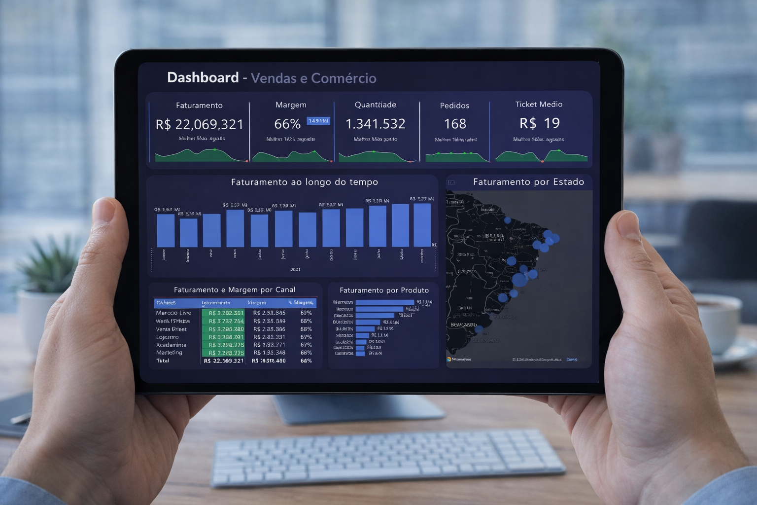 Dashboard Vendas e Comercio